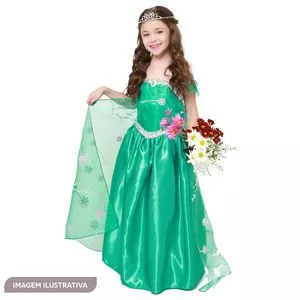 Fantasia Princesa<BR>- Verde & Prateada