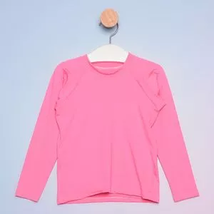 Camiseta Infantil Com Recorte<br /> - Rosa<br /> - Ceci Moda Praia