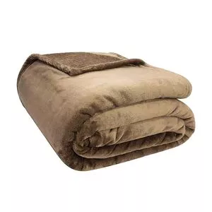 Cobertor Velour King Size<BR>- Marrom<BR>- 240x260cm<BR>- Camesa