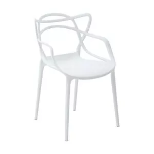Cadeira Allegra<BR>- Branca<BR>- 82x52x55cm<BR>- Rivatti