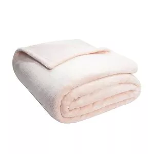 Cobertor Velour Queen Size<BR>- Rosa Claro<BR>- 220x240cm<BR>- Camesa