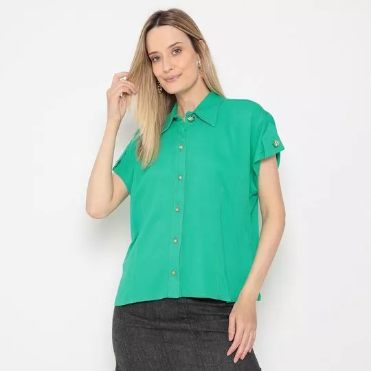Camisa Lisa- Verde