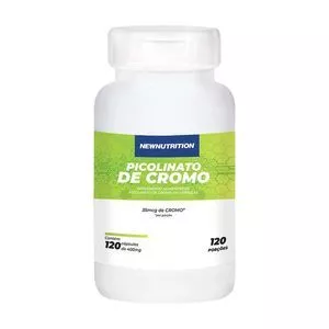 Picolinato De Cromo<BR>- 120 Cápsulas<BR>- New Nutrition