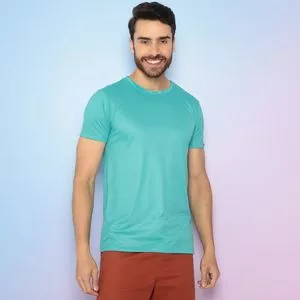 Camiseta Com Recortes<BR>- Verde Água