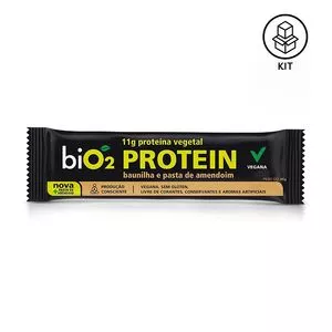 Barra Proteica<BR>- Baunilha & Pasta De Amendoim<BR>- 12 Unidades<BR>- Bio2Organic