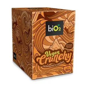 Vegan Chunchy Bio2<BR>- Cenoura & Cacau<BR>- 10 Unidades<BR>- Bio2Organic