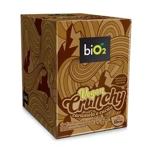 Vegan Chunchy Bio2<BR>- Caramelo & Cacau<BR>- 10 Unidades<BR>- Bio2Organic