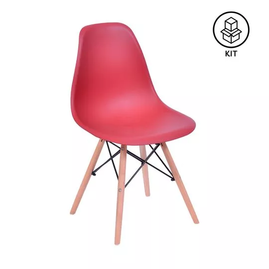 Jogo De Cadeiras Eames- Telha- 2Pçs- Or Design