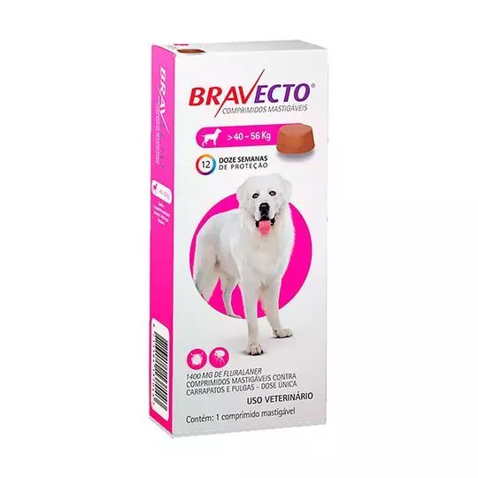 Bravecto 1400mg- 1 Comprimido- Uso Oral- Bravecto