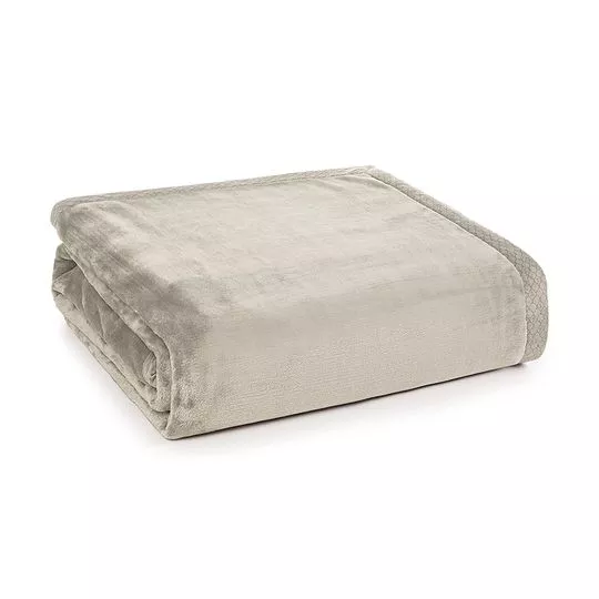 Cobertor Piemontesi Casal- Bege- 180x220cm- Trussardi