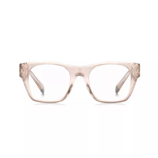 Armação Quadrada Para Óculos De Grau- Rosa Claro- Tommy Hilfiger