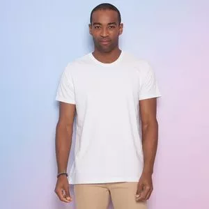 Camiseta Lisa<BR>- Branca<BR>- AD Fashion