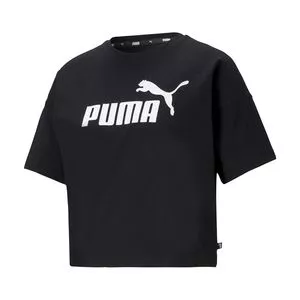 Cropped Puma®<BR>- Preto & Branco