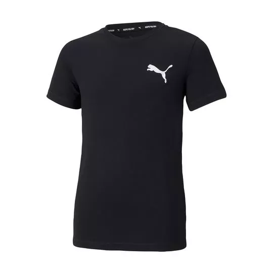 Camiseta Puma®- Preta & Branca