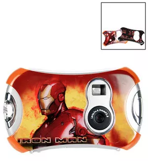 Kit Câmera Digital Iron Man - Cinza & Vermelho - 4pçs