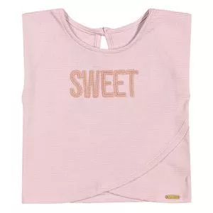 Blusa Infantil Sweet<BR>- Rosa
