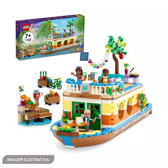 Lego Friends Casa Barco Do Canal- 737Pçs