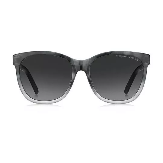Óculos De Sol Arredondado - Preto & Cinza - Marc Jacobs