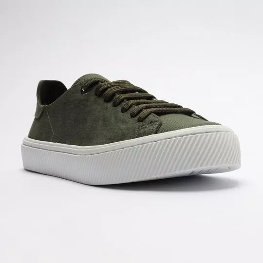 Tênis Texturizado Acamurçado - Verde Escuro - My Shoes