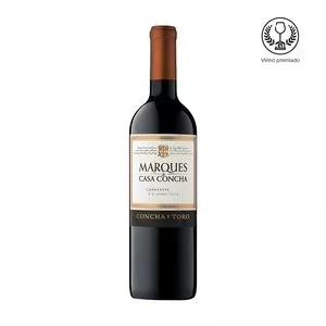 Vinho Marques De Casa Concha Tinto<BR>- Carménère<BR>- 2019<BR>- Chile, Valle Del Maipo, Puente Alto<BR>- 750ml<BR>- Concha Y Toro