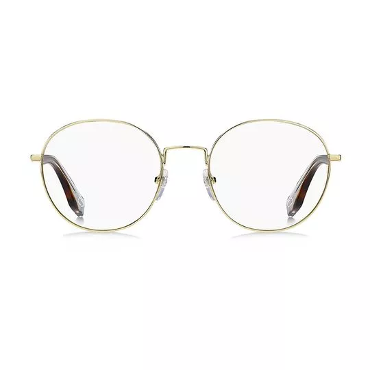 Armação Redonda Para Óculos De Grau- Dourada- Marc Jacobs