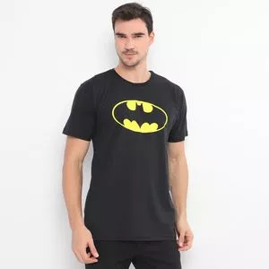 Camiseta Batman®<BR>- Preta & Amarela