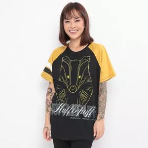 Camiseta Lufa-Lufa®<BR>- Preta & Amarela