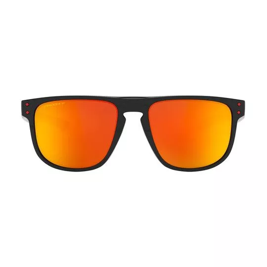 Óculos De Sol Quadrado- Vermelho & Preto- Oakley