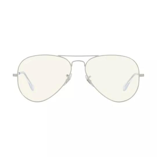 Óculos De Sol Aviador- Amarelo Claro & Cinza- Ray Ban