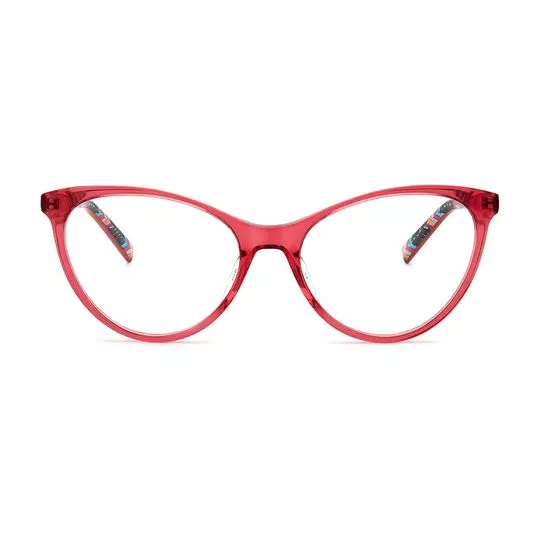 Armação Gatinho Para Óculos De Grau- Vermelha- M Missoni