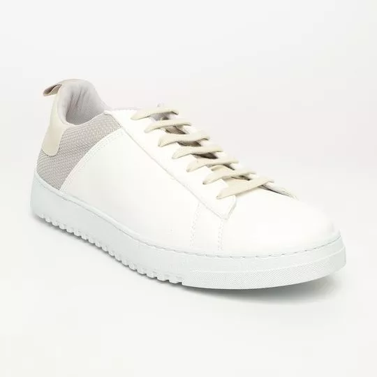 Sapatênis Com Recortes- Off White- Colcci Shoes
