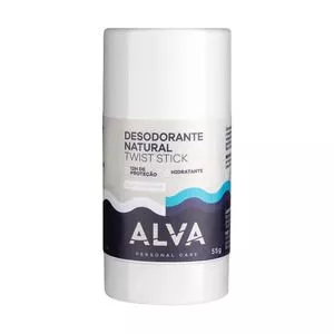 Desodorante Natural Alva Sem Perfume<BR>- 55g<BR>- Alva