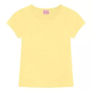 Camiseta Lisa<BR>- Amarela