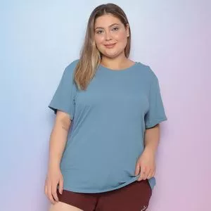 Camiseta Lisa<BR>- Azul