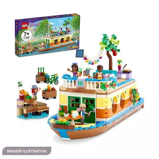 Lego Friends Casa Barco Do Canal - 737Pçs - Lego