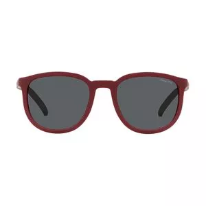 Óculos De Sol Arredondado<BR>- Vermelho Escuro & Preto<BR>- Arnette
