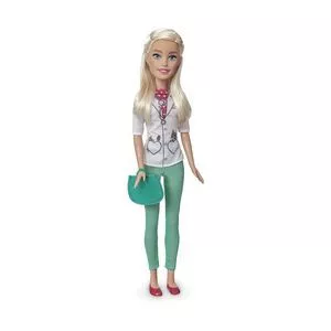 Boneca Barbie® Profissões Veterinária<BR>- 8Pçs<BR>- Pupee Brinquedos