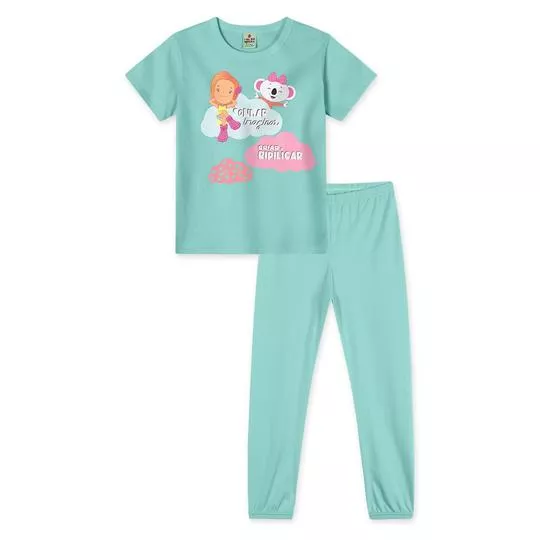 Pijama Infantil Lilica Ripilica®- Verde & Rosa