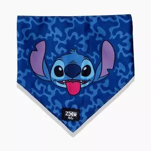 Bandana Para Pet Stitch Pattern®<BR>- Azul Escuro & Preta