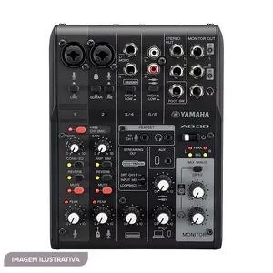 Mesa De Som & Interface Analógica AG06MK2<BR>- Preta & Cinza<BR>- 6,3x15,5x20,2cm<BR>- USB-C<BR>- Yamaha Instrumentos Musicais