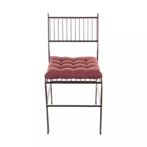 Cadeira Niva<BR>- Preta & Marrom<BR>- 83x52x41cm<BR>- Metaltru