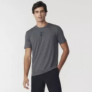 Camiseta Fila®<BR>- Cinza Escuro