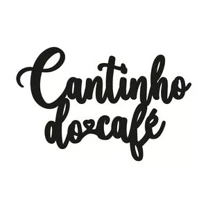 Quadro Cantinho Do Café<BR>- Preto<BR>- 21,8x34,7x0,3cm<BR>- Uatt!