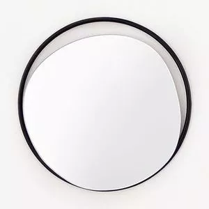 Espelho Com Vazado<BR>- Preto<BR>- 22x22x1,2cm<BR>- Mind