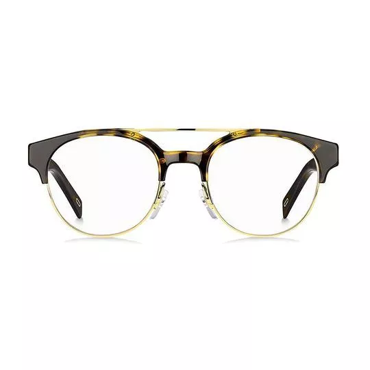 Armação Arredondada Para Óculos De Grau- Preta & Amarela- Marc Jacobs