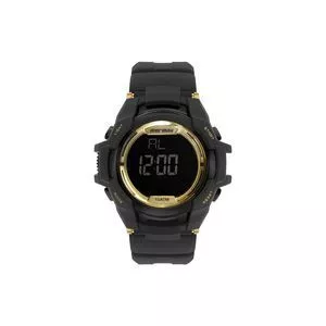 Relógio Digital MO3820AA-8D<BR>- Preto & Dourado<BR>- Mormaii