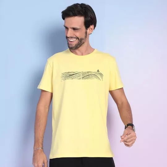 Camiseta Abstrata- Amarela & Preta