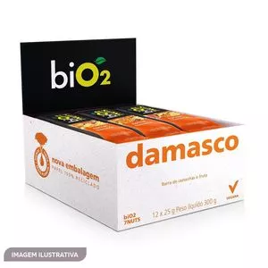 Barras Bio2 7Nuts<BR>- Damasco<BR>- 12 Unidades<BR>- BiO2 Organic