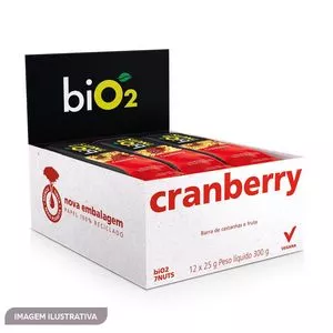 Barras Bio2 7Nuts<BR>- Cranberry<BR>- 12 Unidades<BR>- BiO2 Organic