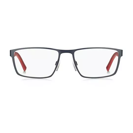 Armação Retangular Para Óculos De Grau- Azul Marinho & Vermelha- Tommy Hilfiger